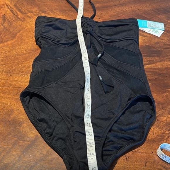NWT $180 SEAFOLLY DD CUP BLACK GODDESS ONE PIECE SWIMSUIT - Picture 8 of 12